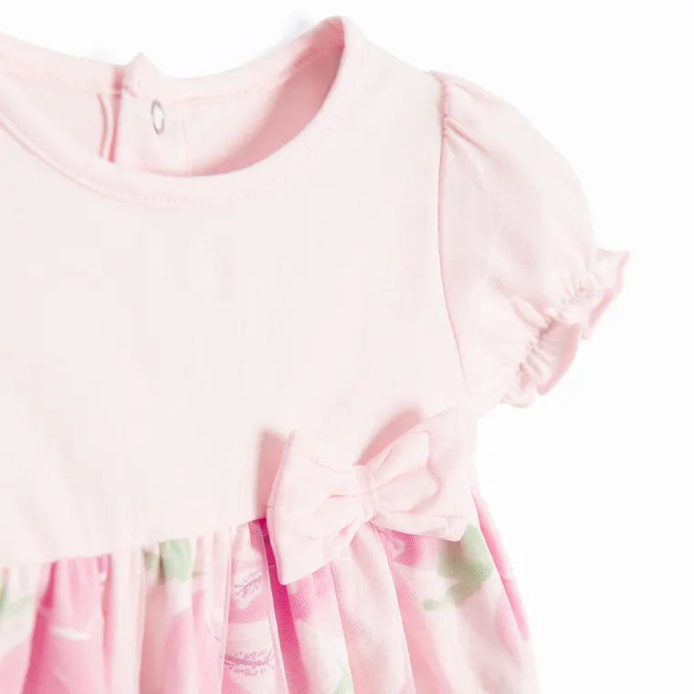 Cool Club, Set pentru fete, Body cu maneca scurta, Bentita, roz