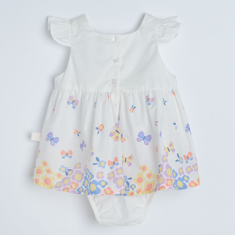 Cool Club, Set pentru fete, Body-rochie cu maneca scurta pentru fete, Bentita, ecru