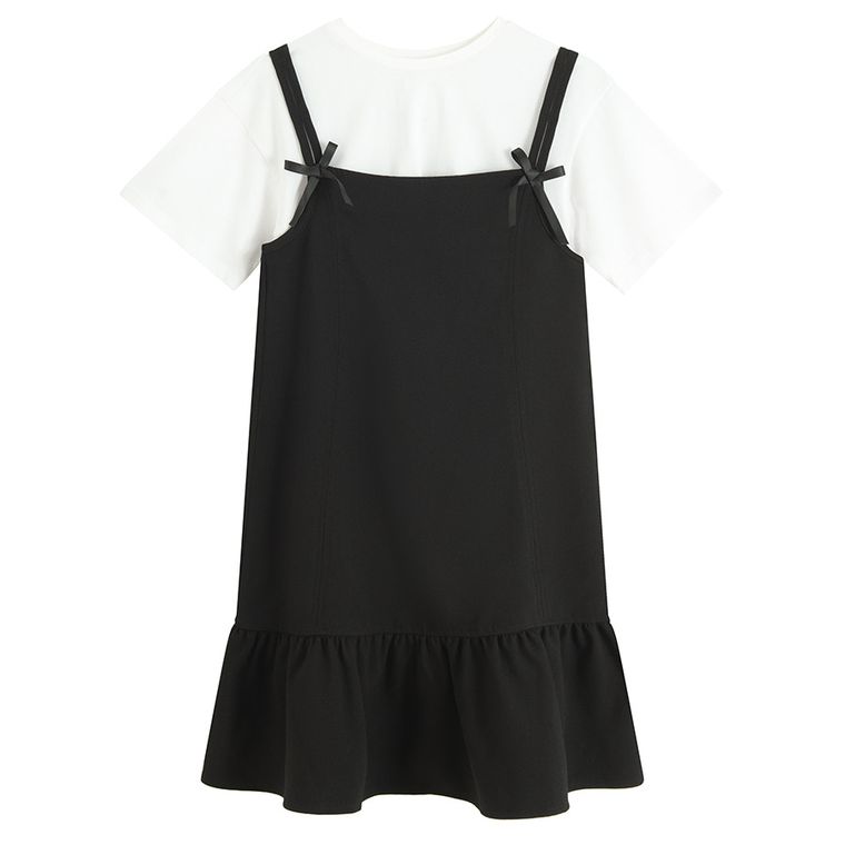 Cool Club, Set pentru fete, Rochie cu bretele, Tricou, mix