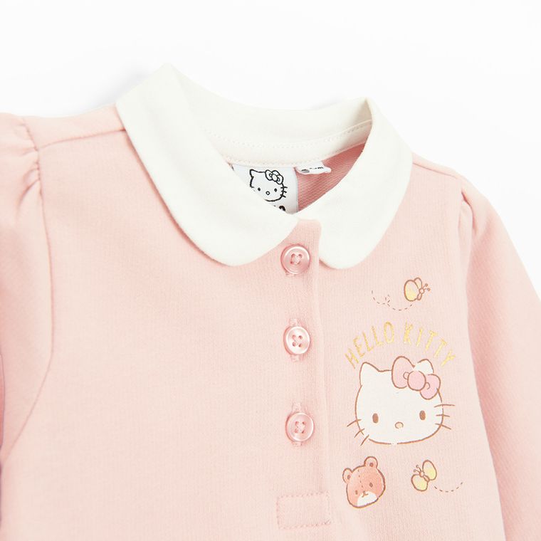 Cool Club, Set pentru fete, Rochie cu maneca lunga, Colanti, roz, imprimeu Hello Kitty