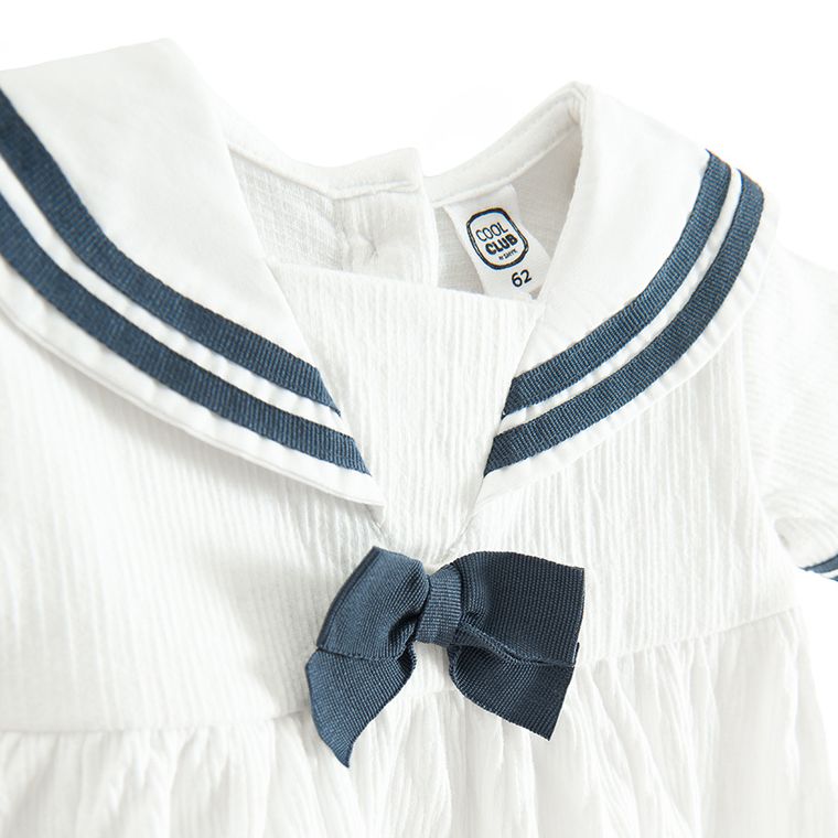 Cool Club, Set pentru fete, Rochie cu maneca scurta, Pantaloni scurti, ecru