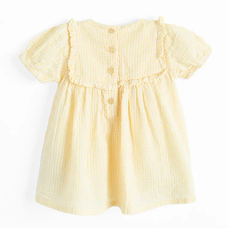 Cool Club, Set pentru fete, Rochie cu maneca scurta pentru fete, Pantaloni scurti bloomers, muselina, mix