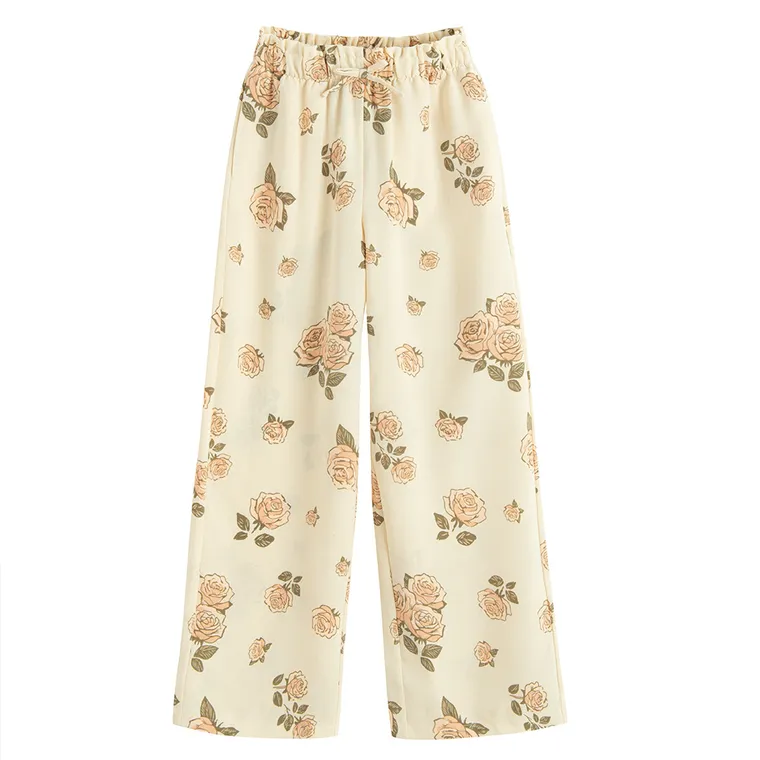 Cool Club, Set pentru fete, Top, Pantaloni din textil, wide, bej