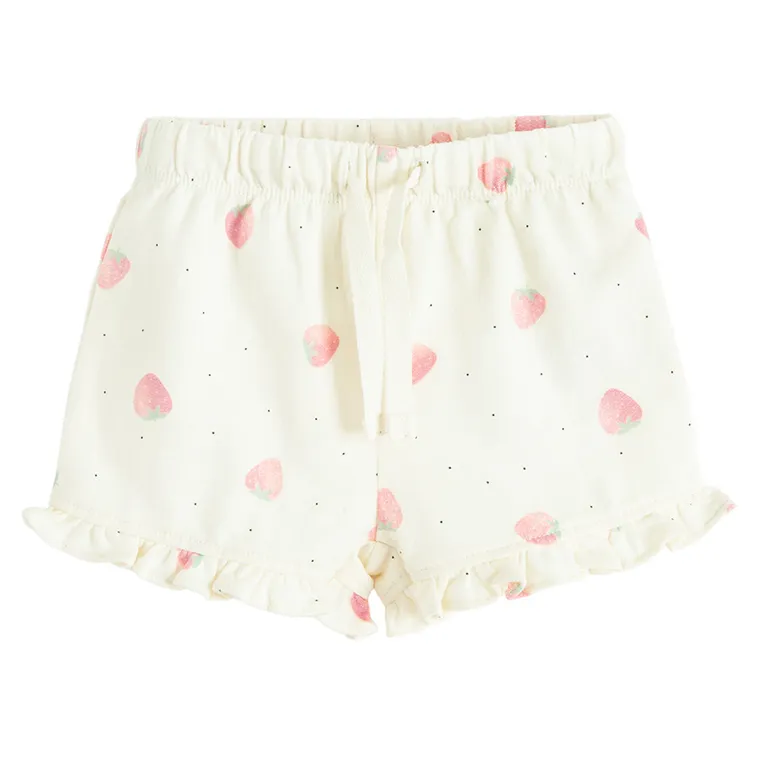 Cool Club, Set pentru fete, Tricou, Pantaloni scurti, ecru