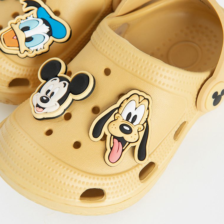 Cool Club, Slapi pentru baieti, galben, imprimeu Mickey Mouse