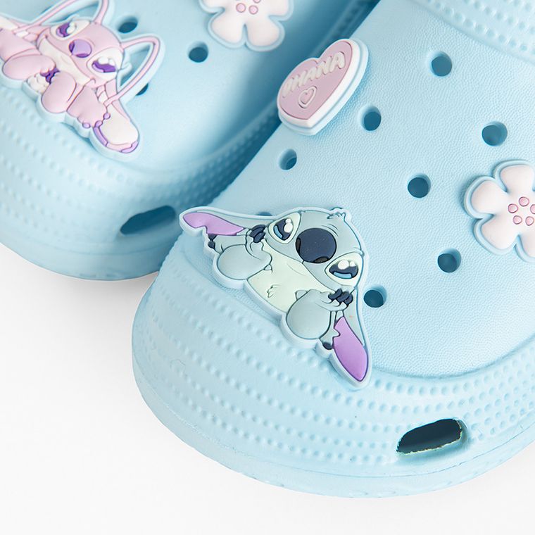 Cool Club, Slapi pentru fete, albastru, imprimeu Lilo si Stitch