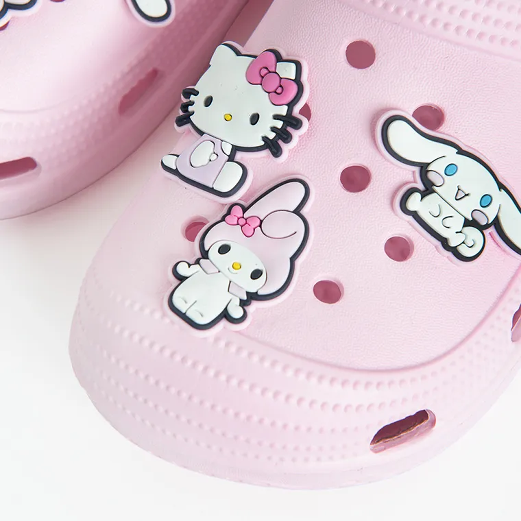 Cool Club, Slapi pentru fete, roz, imprimeu Hello Kitty and Friends