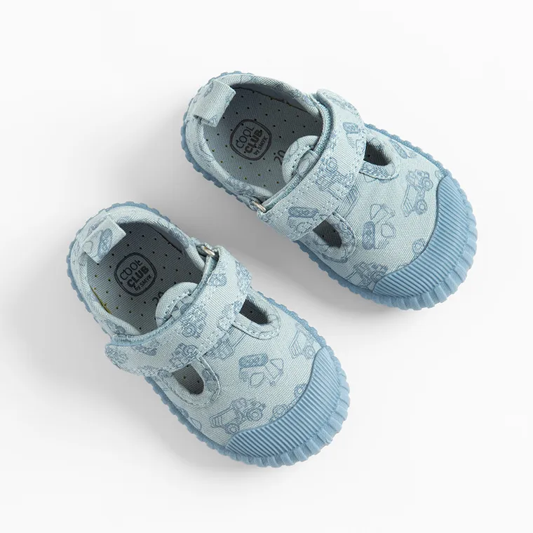 Cool Club, Tenisi pentru baieti, albastru, talpa Barefoot