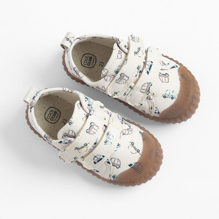 Cool Club, Tenisi pentru baieti, bej, talpa Barefoot