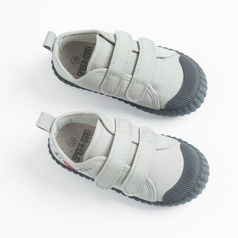 Cool Club, Tenisi pentru baieti, gri, talpa Barefoot, imprimeu Spider-Man