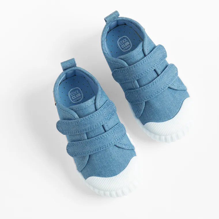 Cool Club, Tenisi pentru bebelusi, albastru, talpa Barefoot