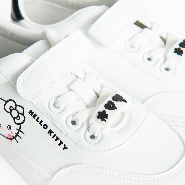 Cool Club, Tenisi pentru fete, alb, imprimeu Hello Kitty