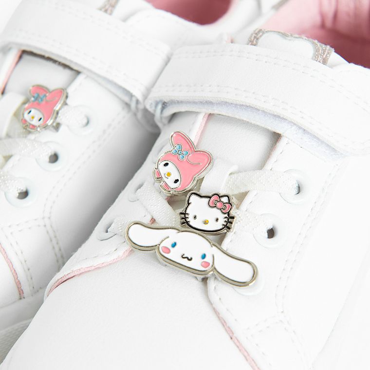 Cool Club, Tenisi pentru fete, alb, imprimeu Hello Kitty and Friends