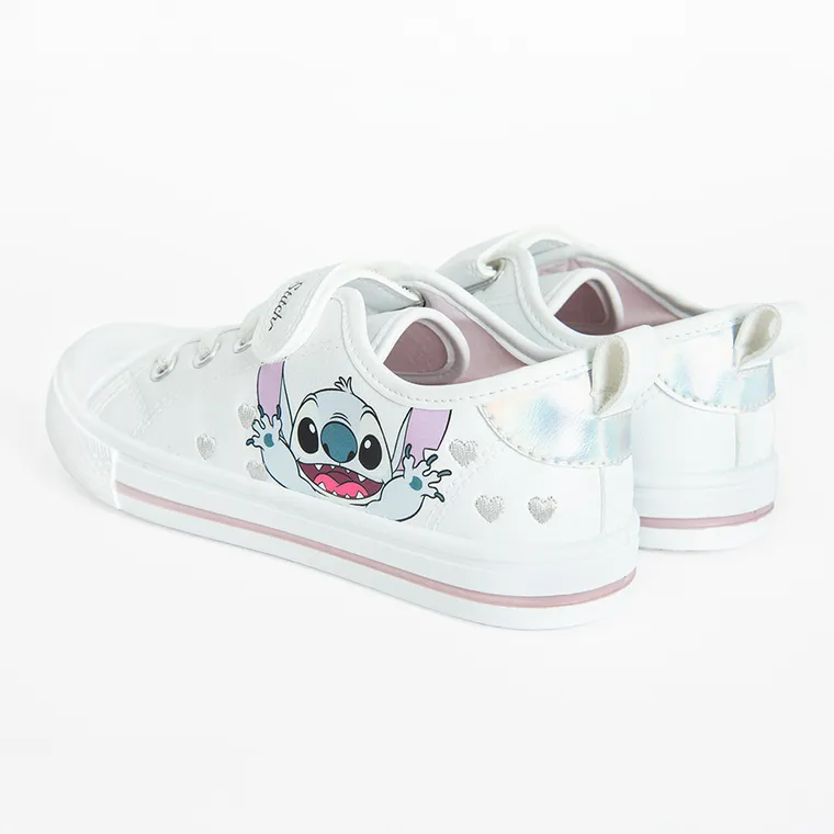 Cool Club, Tenisi pentru fete, alb, imprimeu Lilo si Stitch