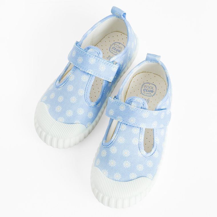 Cool Club, Tenisi pentru fete, albastru, talpa Barefoot