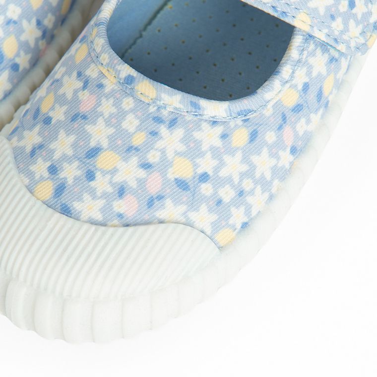 Cool Club, Tenisi pentru fete, albastru, talpa Barefoot