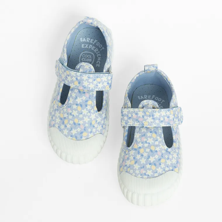 Cool Club, Tenisi pentru fete, albastru, talpa Barefoot