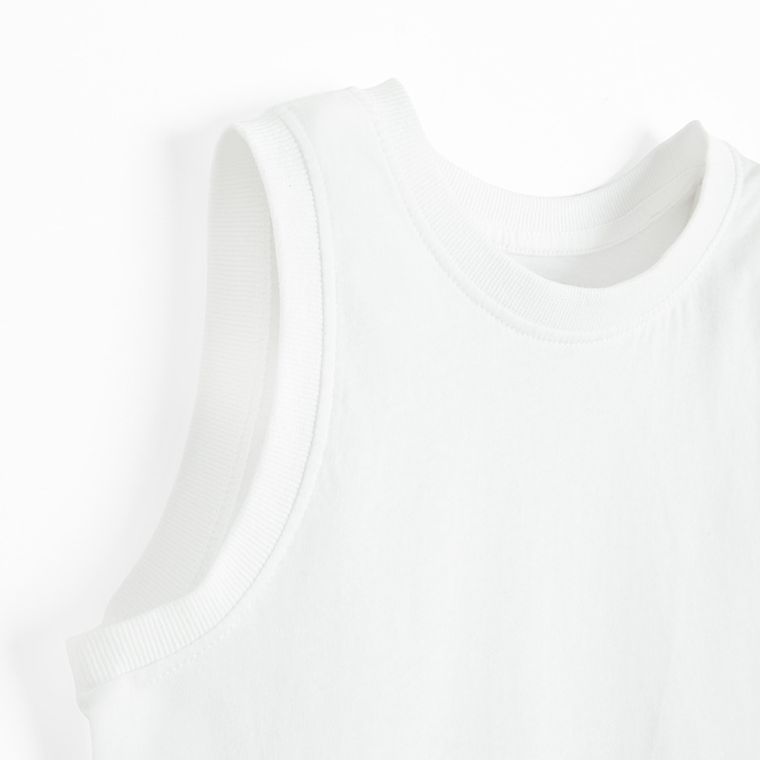 Cool Club, Tricou fara maneci pentru baieti, alb