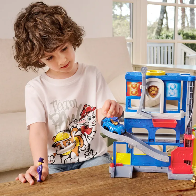 Cool Club, Tricou pentru baieti, alb, imprimeu Paw Patrol