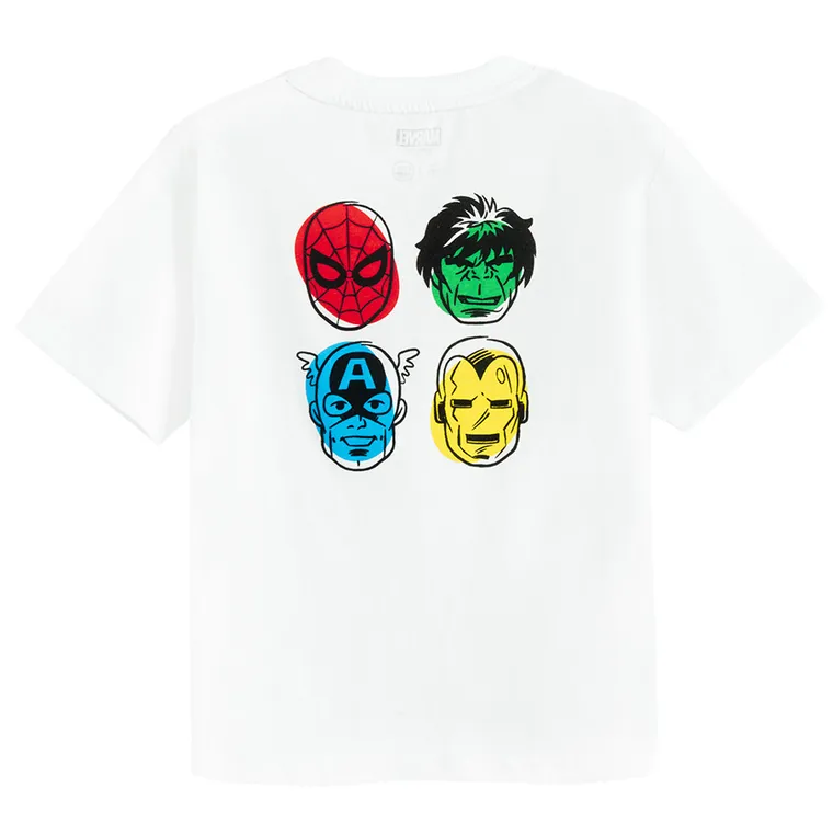 Cool Club, Tricou pentru baieti, alb, Marvel