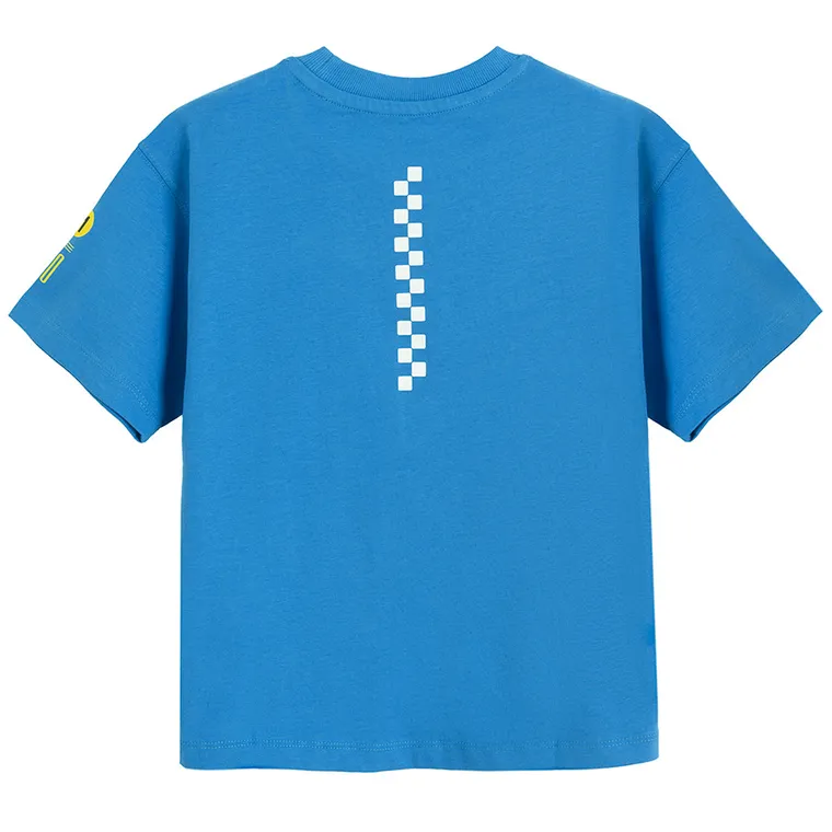 Cool Club, Tricou pentru baieti, albastru, imprimeu Sonic the Hedgehog