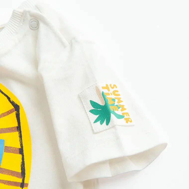 Cool Club, Tricou pentru baieti, ecru