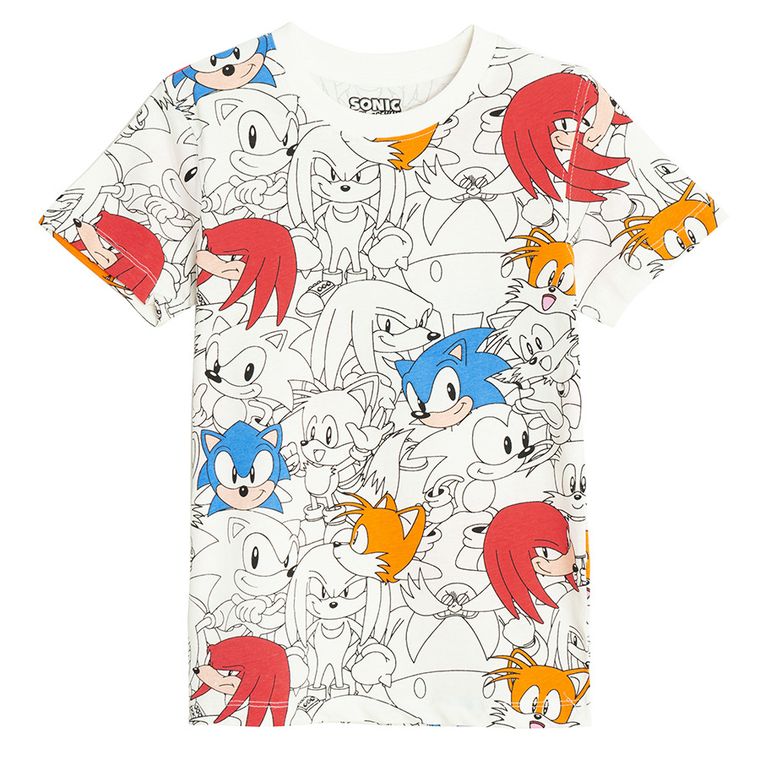 Cool Club, Tricou pentru baieti, mix, imprimeu Sonic the Hedgehog, set, 2 buc.