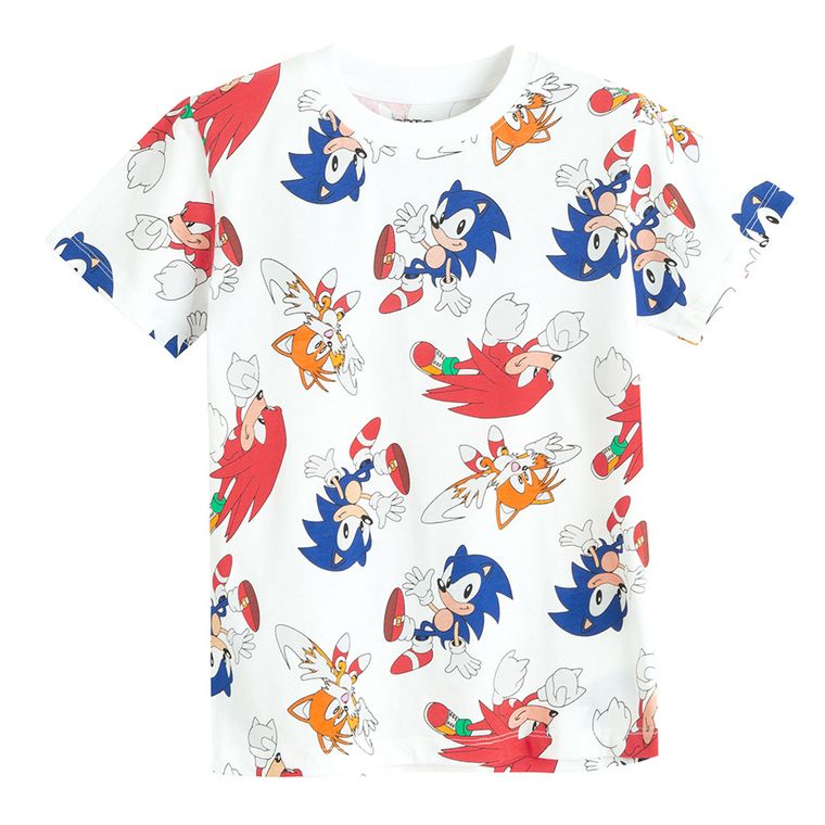 Cool Club, Tricou pentru baieti, mix, set, 2 buc., imprimeu Sonic the Hedgehog