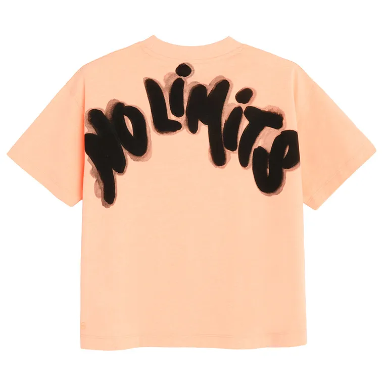 Cool Club, Tricou pentru baieti, oversize, portocaliu
