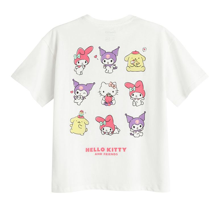 Cool Club, Tricou pentru fete, alb, imprimeu Kuromi