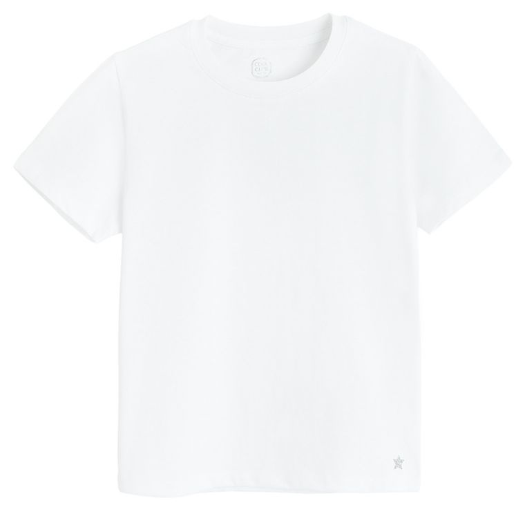 Cool Club, Tricou pentru fete, alb, set, 2 buc.