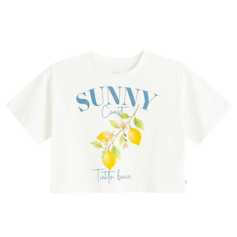 Cool Club, Tricou pentru fete, crop top, mix, set, 2 buc.