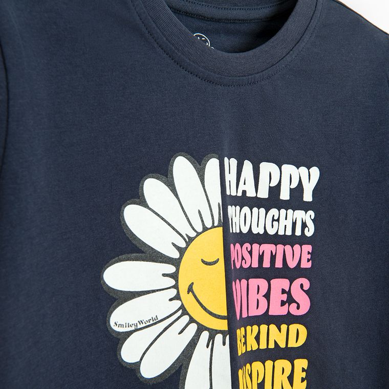 Cool Club, Tricou pentru fete, mix, imprimeu SmileyWorld, set, 2 buc.