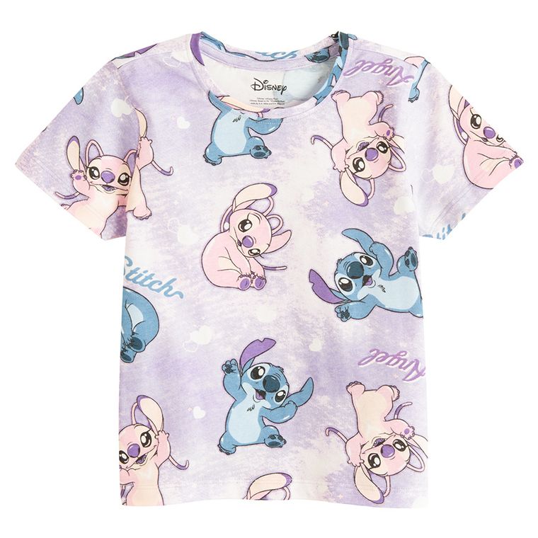Cool Club, Tricou pentru fete, mix, set, 3 buc., imprimeu Lilo si Stitch