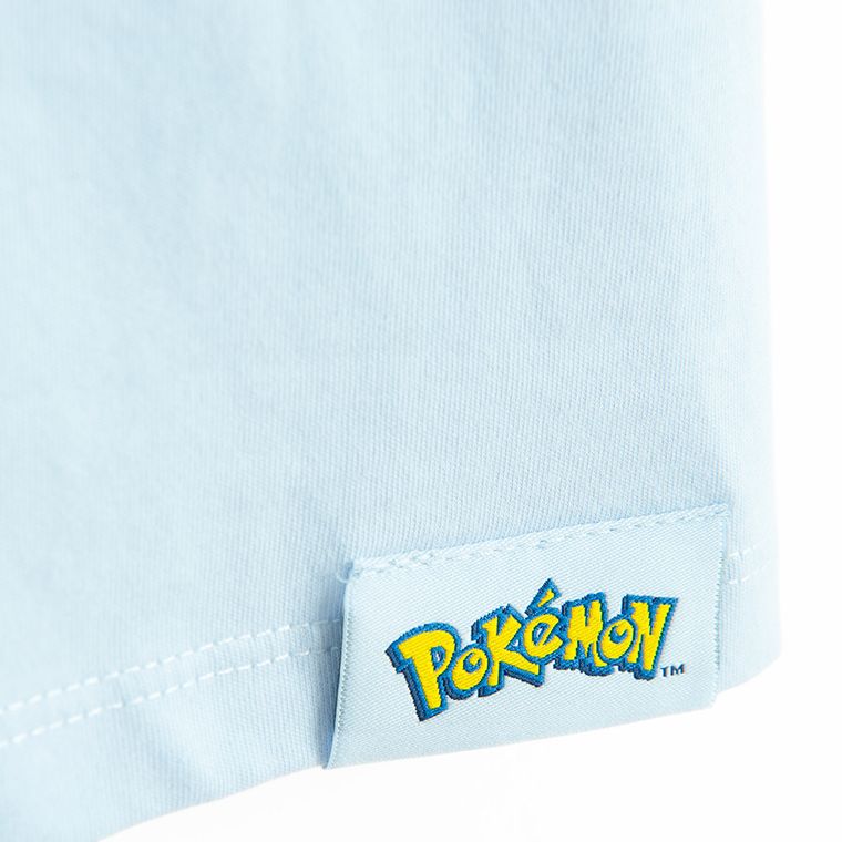 Cool Club, Tricou pentru fete, oversize, albastru, imprimeu Pokemon