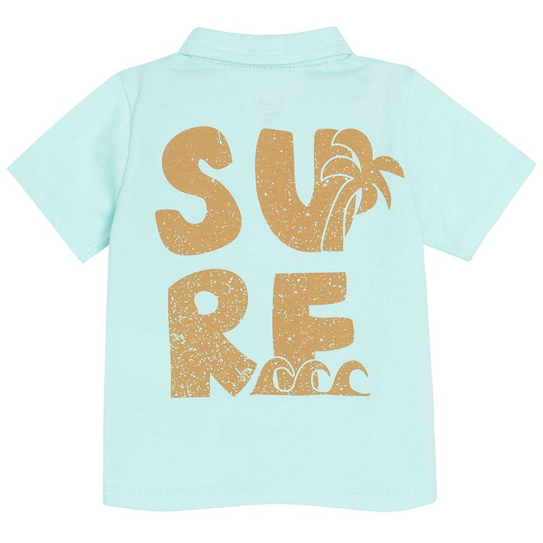 Cool Club, Tricou polo cu maneca scurta pentru baieti, turcoaz