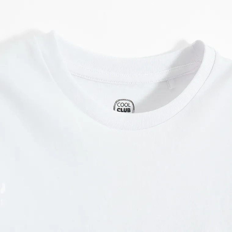 Cool Club, Tricouri baieti, culoare alba, set 2 buc.