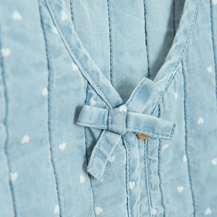 Cool Club, Vesta denim pentru fete, albastru