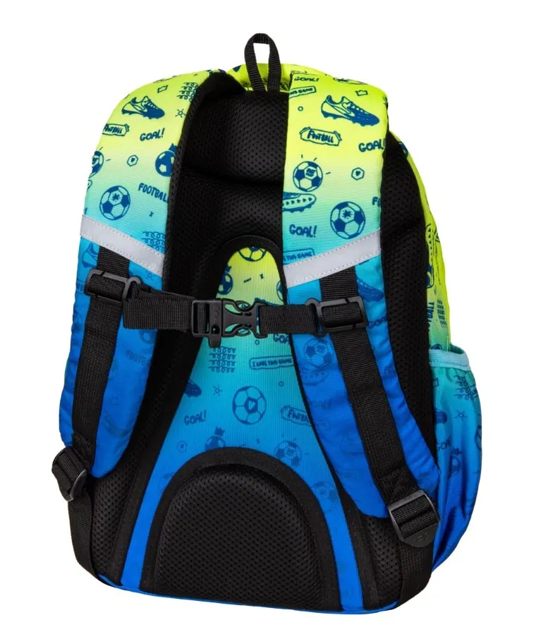 CoolPack, Jerry, rucsac pentru scoala cu 2 compartimente, Football 2T