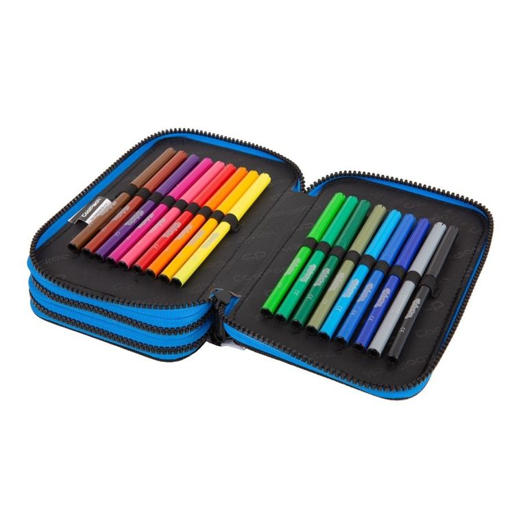 CoolPack, Jumper 3, penar triplu, cu rechizite scolare, T-Rex