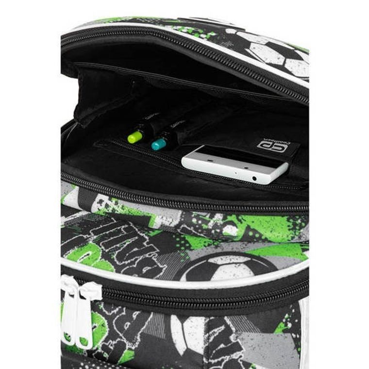 CoolPack, Turtle, rucsac pentru scoala, cu 2 compartimente, Football