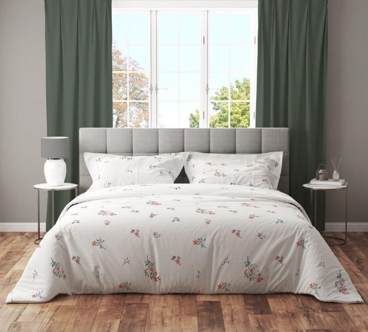 Cottage Home, Flori Delicate, set lenjerie de pat, 3 piese, 140-200 cm