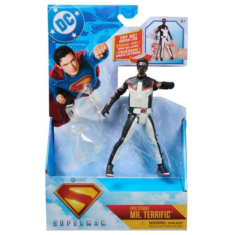 DC Comics, Superman, Epic Strike, Mr. Terrific, figurina, 15 cm
