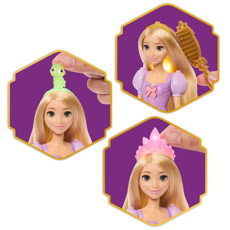 Disney Princess, Magical Hair Rapunzel, papusa cu accesorii