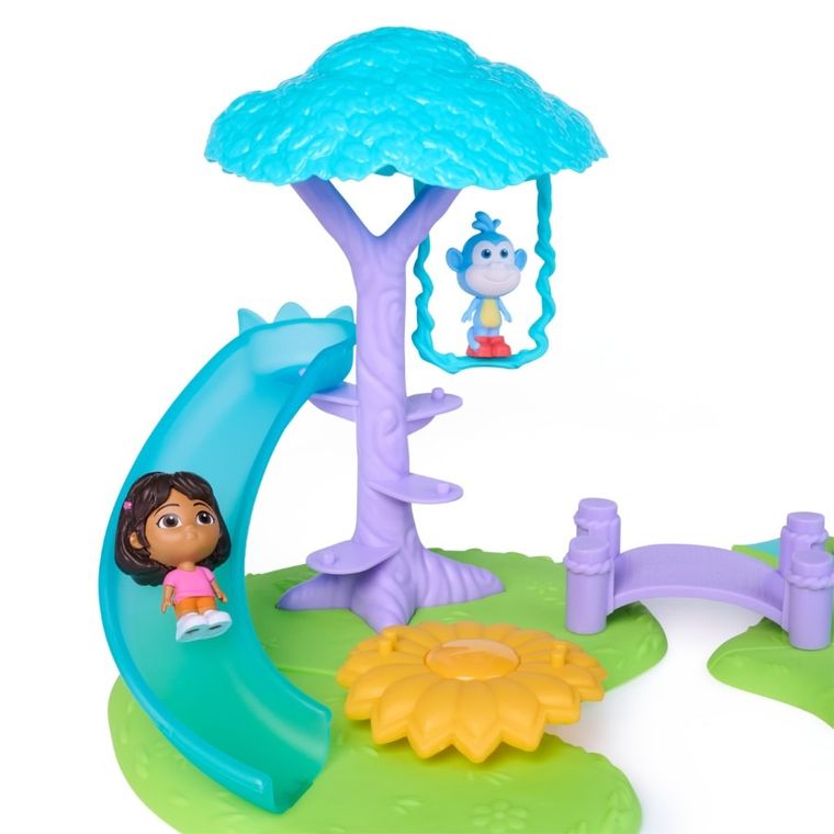 Dora, Mini parc de aventuri in jungla, set de figurine