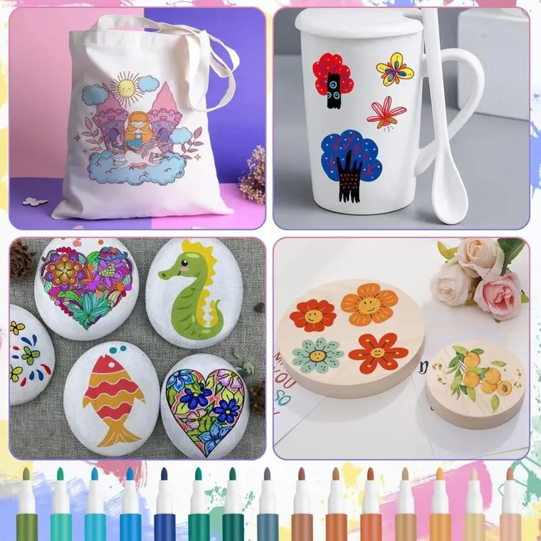 Extralink, set de markere acrilice, 24 buc.