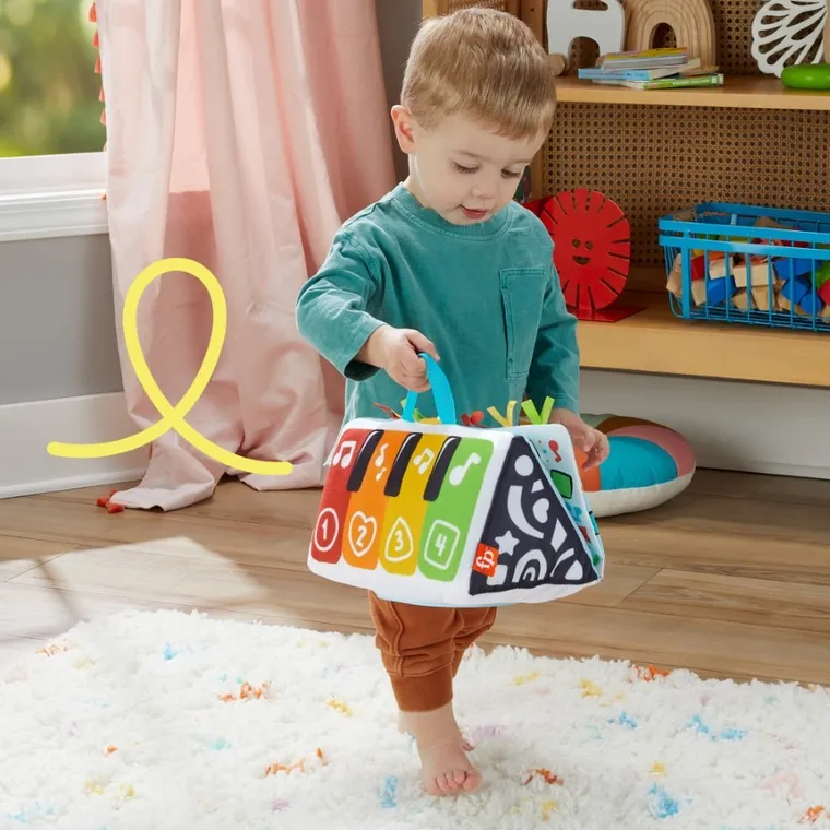Fisher-Price, Kick & Play Soft Piano, jucarie educativa