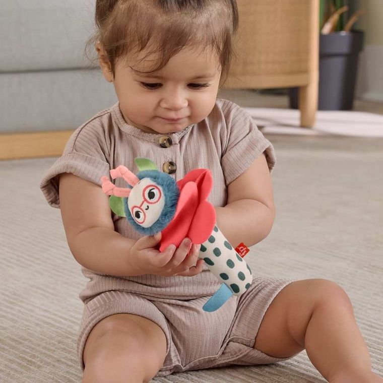 Fisher-Price, Planet Friends, Albinuta harnica si floarea zornaitoare, jucarie senzoriala