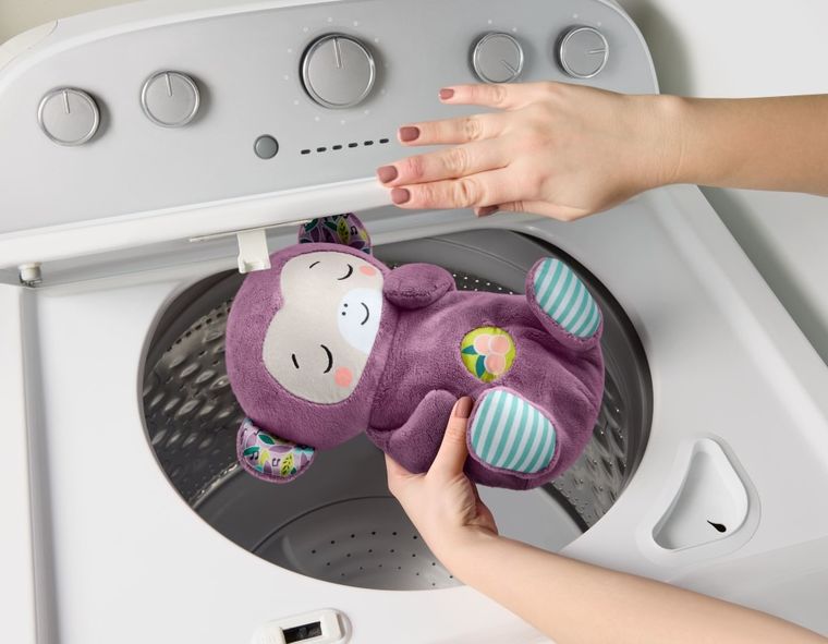 Fisher-Price, Purple Monkey, jucarie muzicala portabila din plus