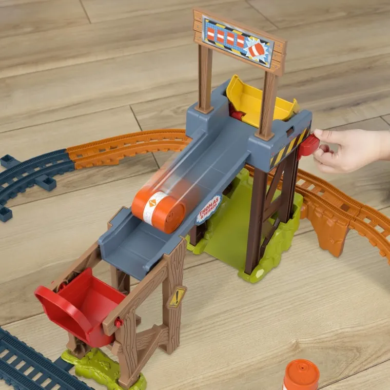 Fisher-Price, Thomas & Friends, Diesel's Lift & Load Construction Set, set de joaca cu locomotiva